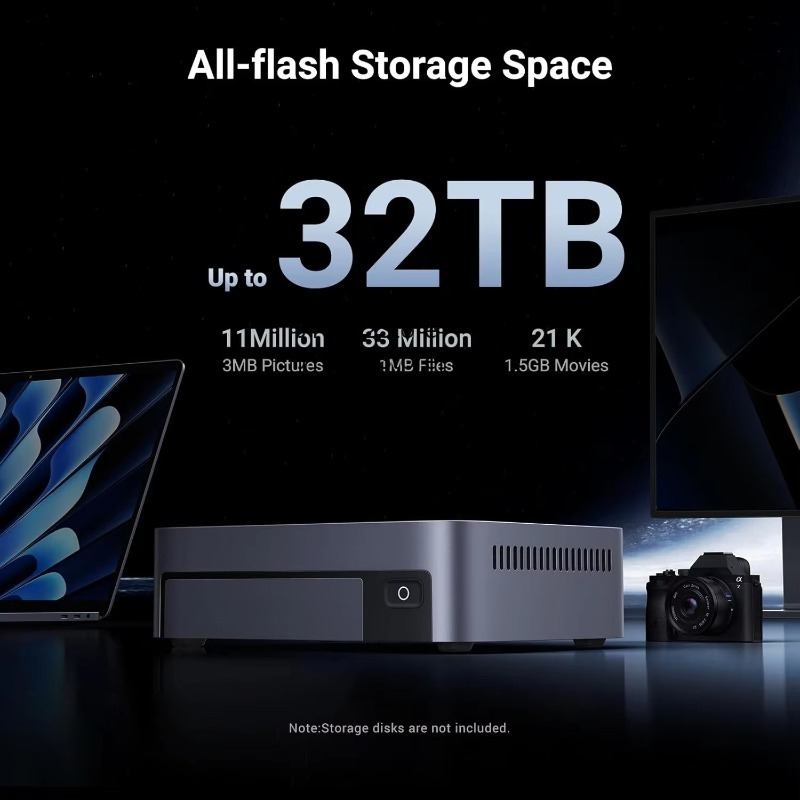 Ddr5 8Gb - NASync DXP480T Plus 4-Bay All-Flash-SSD-NAS mit