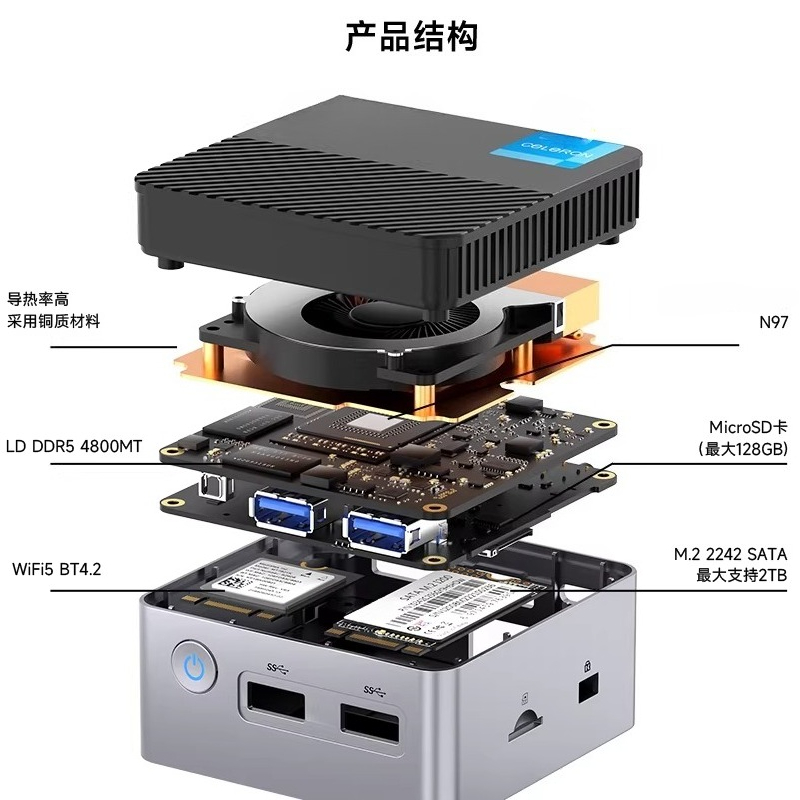 G5 Alder Lake N97 MINI PC Wind – Ddr5 4800Mhz Bewertung und Preis